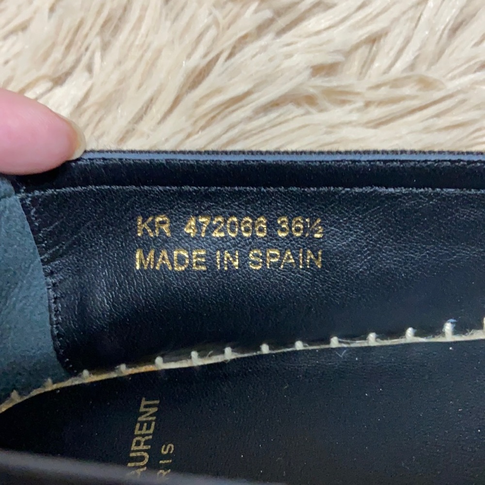 YSL Embroidered Espadrilles in Black Canvas - Picture 6 of 11